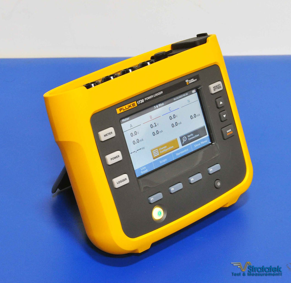 Thumbnail: Fluke 1738 3 Phase Power Logger 1500A Probes PQA - NIST Calibrated
