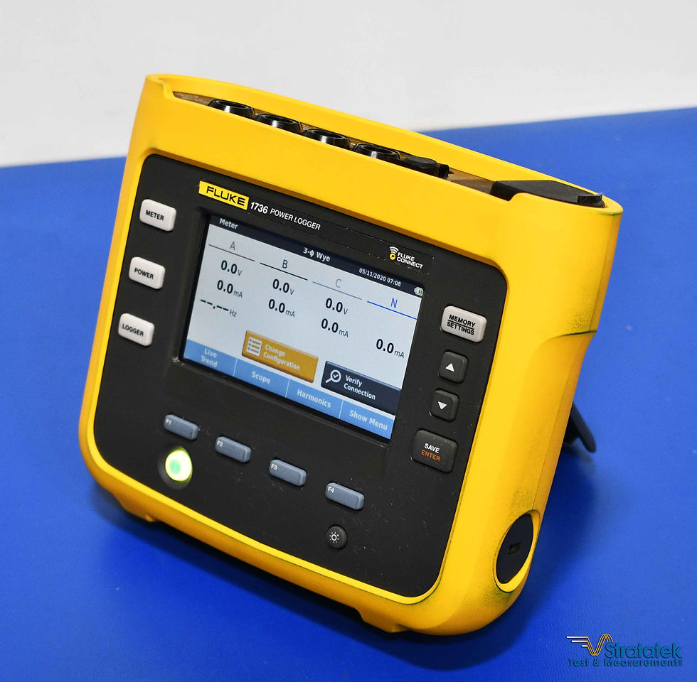 Thumbnail: Fluke 1736 Power Logger 3-Ph PQA 1500A CTs NIST Calibrated Left side view