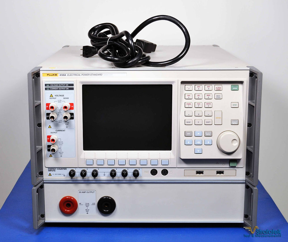 Thumbnail: Fluke 6105A Electrical Power Standard Master 50A Energy Option NIST Calibrated