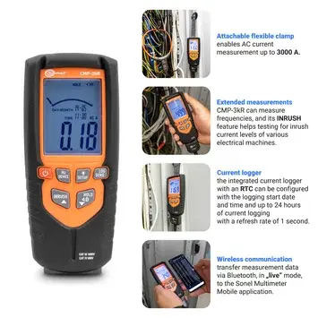 Thumbnail: Sonel CMP-3kR AC Digital Clamp Meter with Data Logger