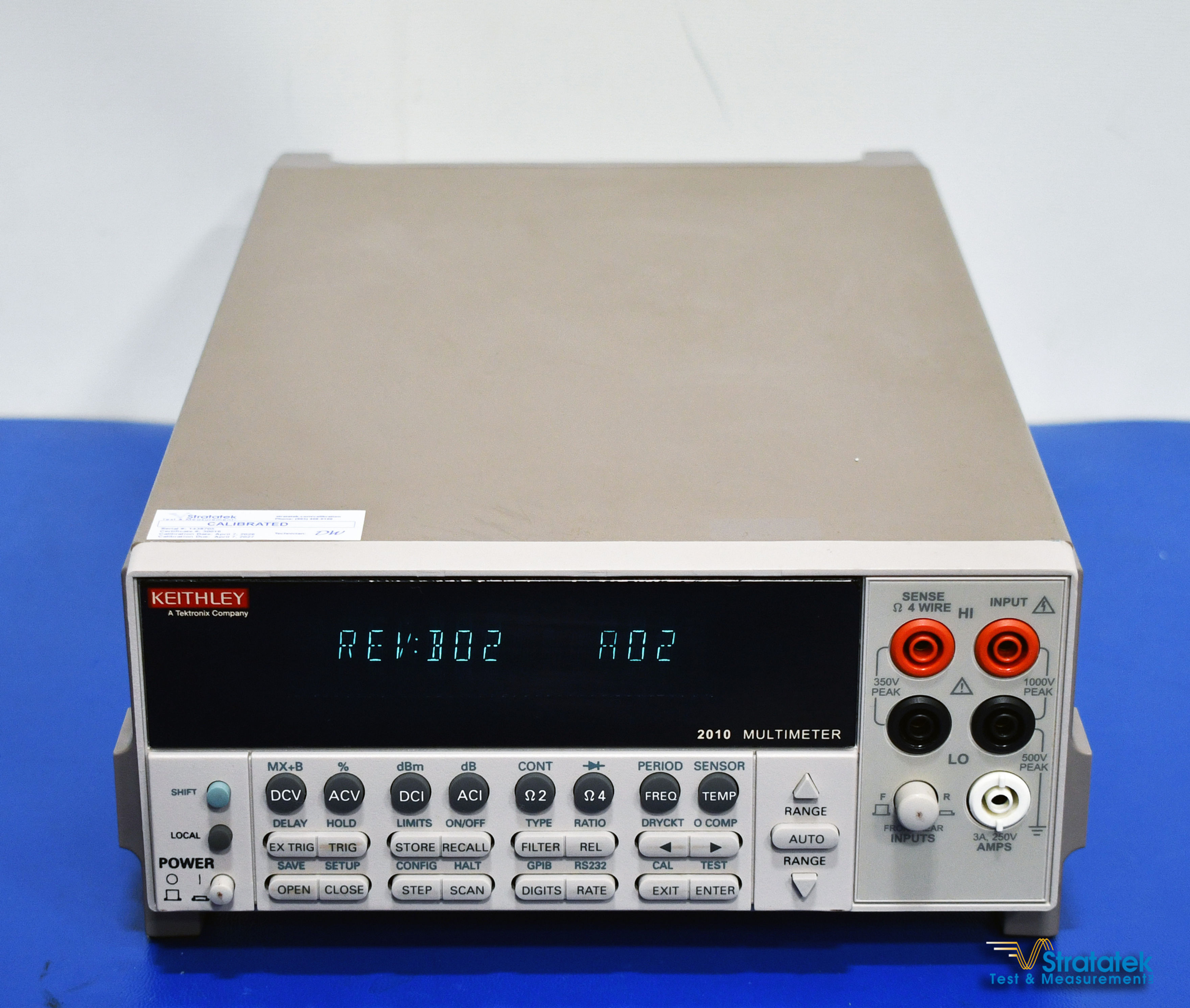 Keithley 2010 7.5 Digit Multimeter 7 1/2 Digit DMM - NIST Calibrated