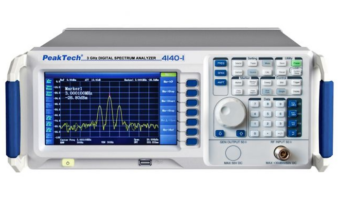 Peaktech P4140 and P4140-1 Digital Spectrum Analyzer 9kHz - 3.0GHz