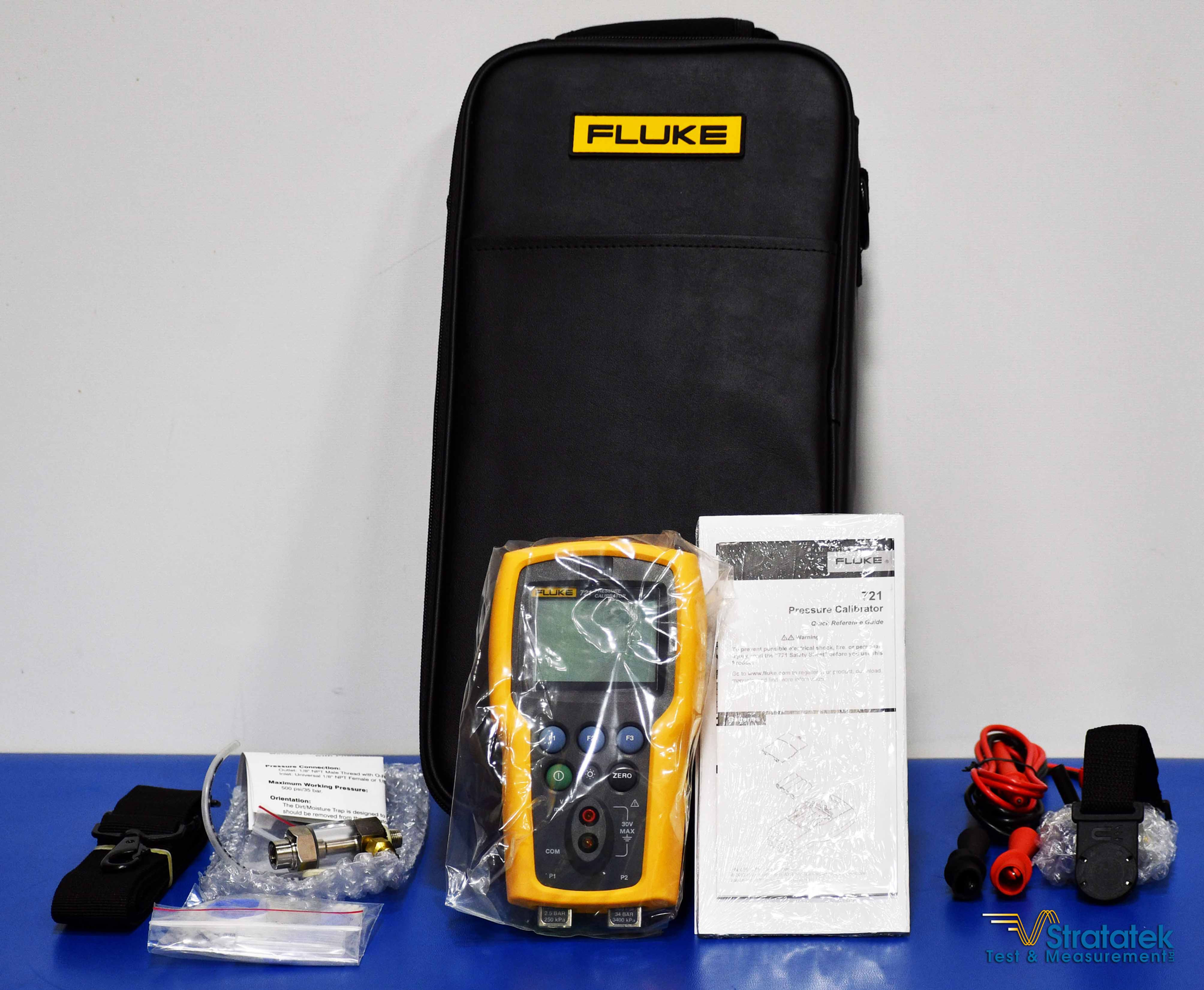 Fluke 721 Pressure Calibrator Dual Sensor 36 PSI and 500 PSI NIST Calibrated