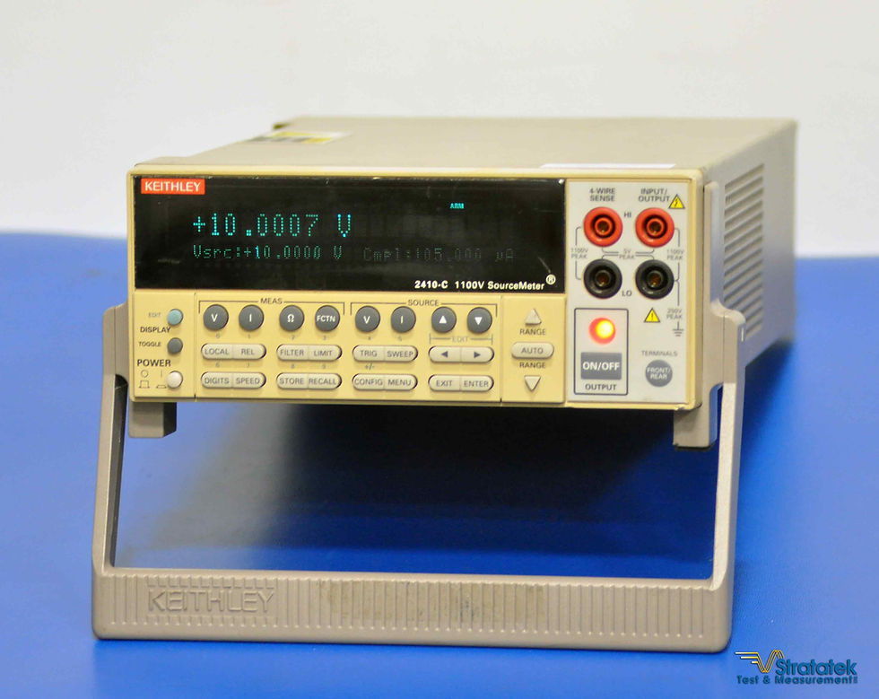 Thumbnail: Keithley 2410-C HV SourceMeter 1100V SMU - NIST Calibrated Source Measure Unit Close up