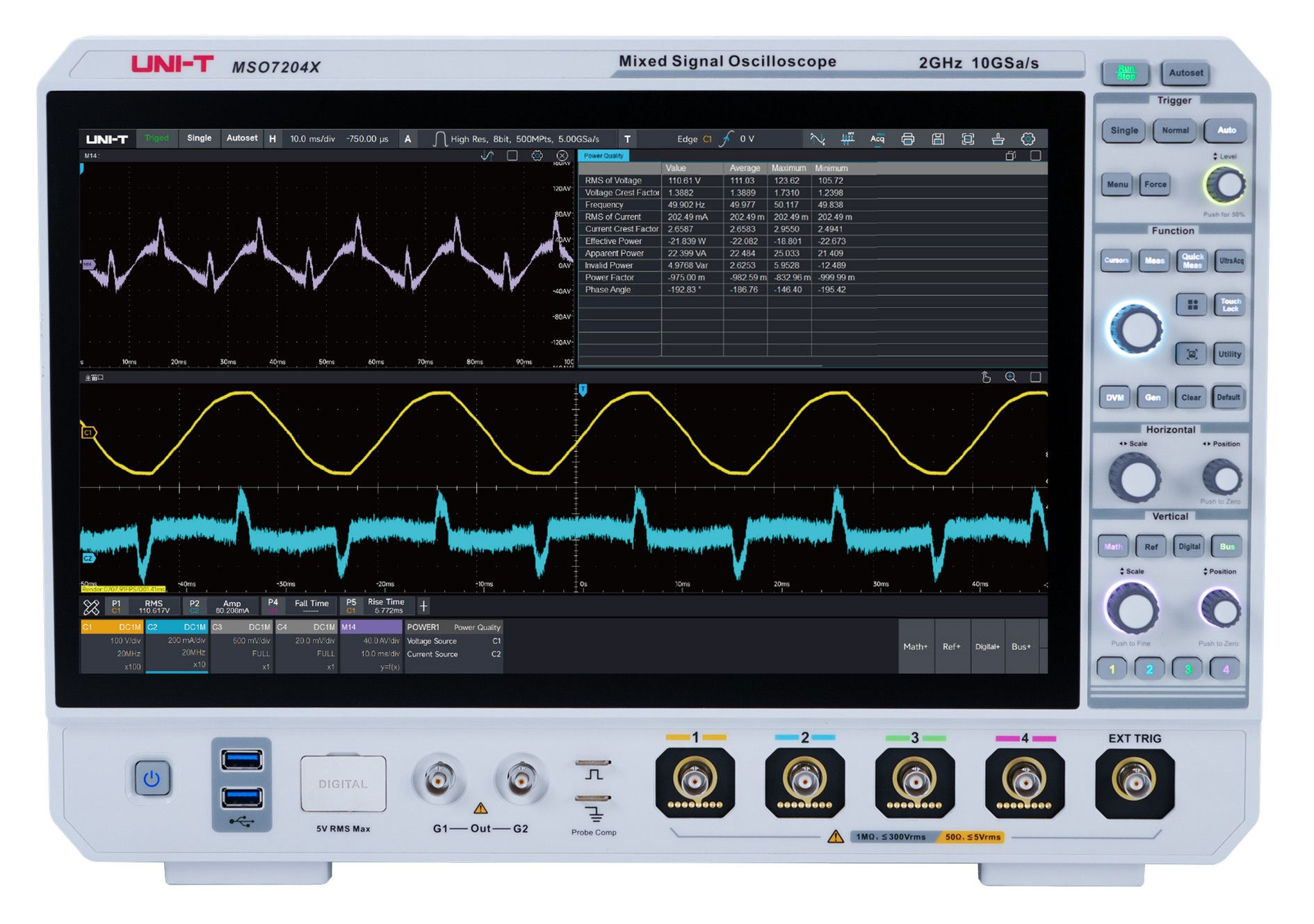 UNI-T MSO7104X 1GHz 4Ch Mixed Signal Oscilloscope