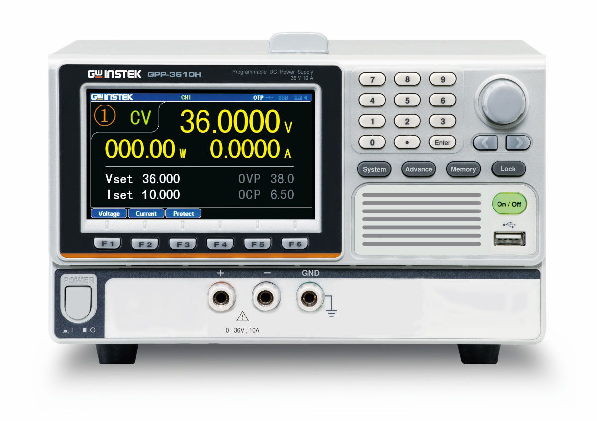 GW Instek GPP-3610H Single-Channel Programmable DC Power Supply 1mV/ 0.2mA