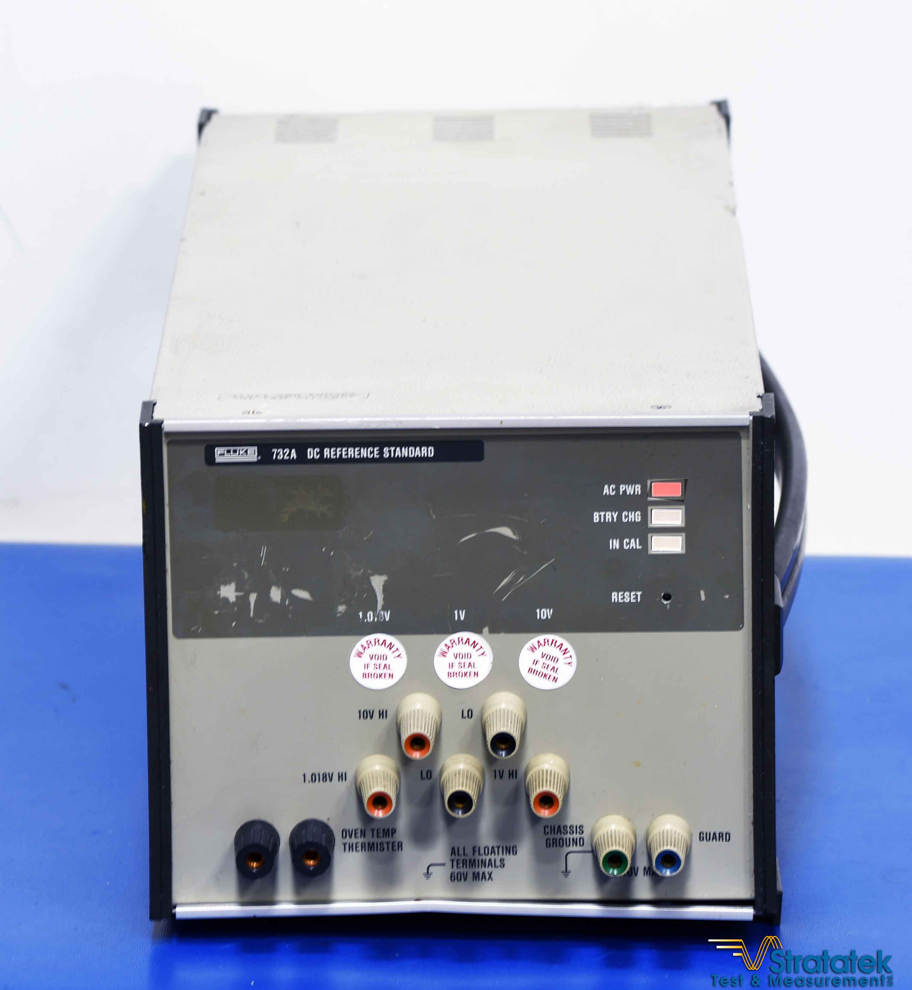 Fluke 732A DC Voltage Reference Standard 10V DC Calibration