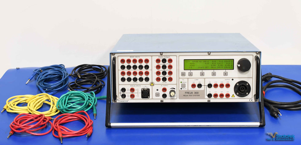 Programma Freja 300 Relay Test Set with accessories view