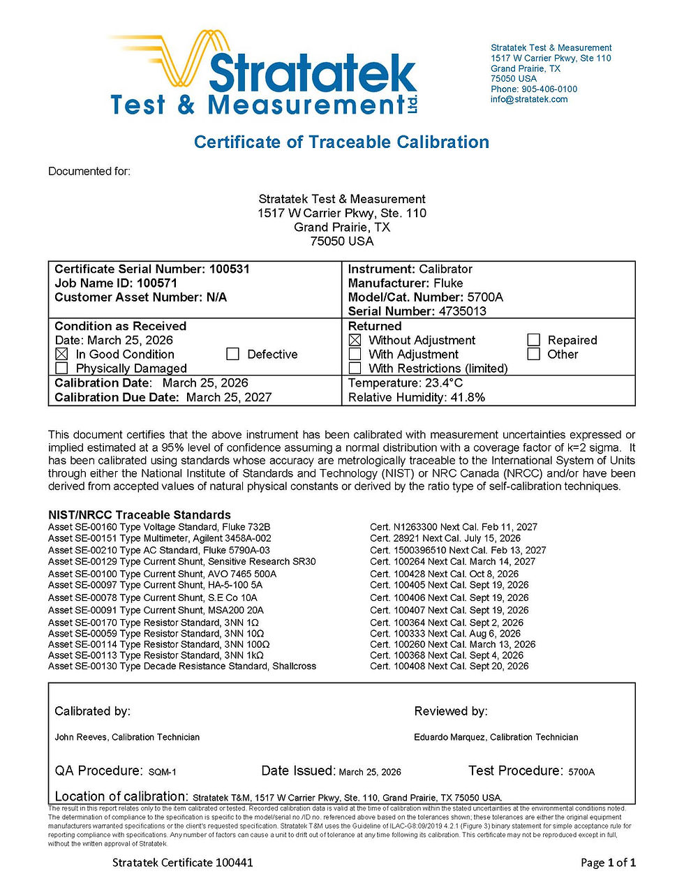 Thumbnail: Fluke 5700A Multifunction Calibrator Opt-03 Wideband ACV NIST Calibrated
