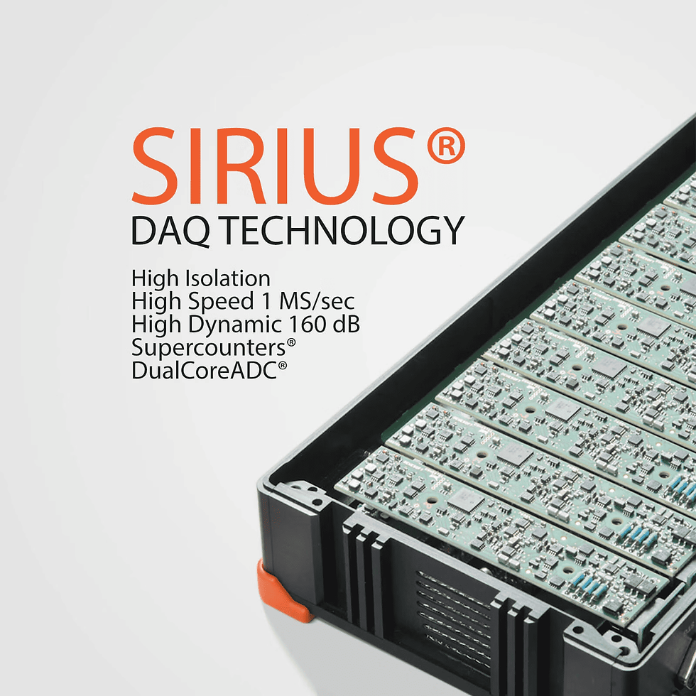 Thumbnail: Dewesoft SIRIUS® Waterproof Rugged Data Acquisition (DAQ) System IP67 Protection DAQ technologies