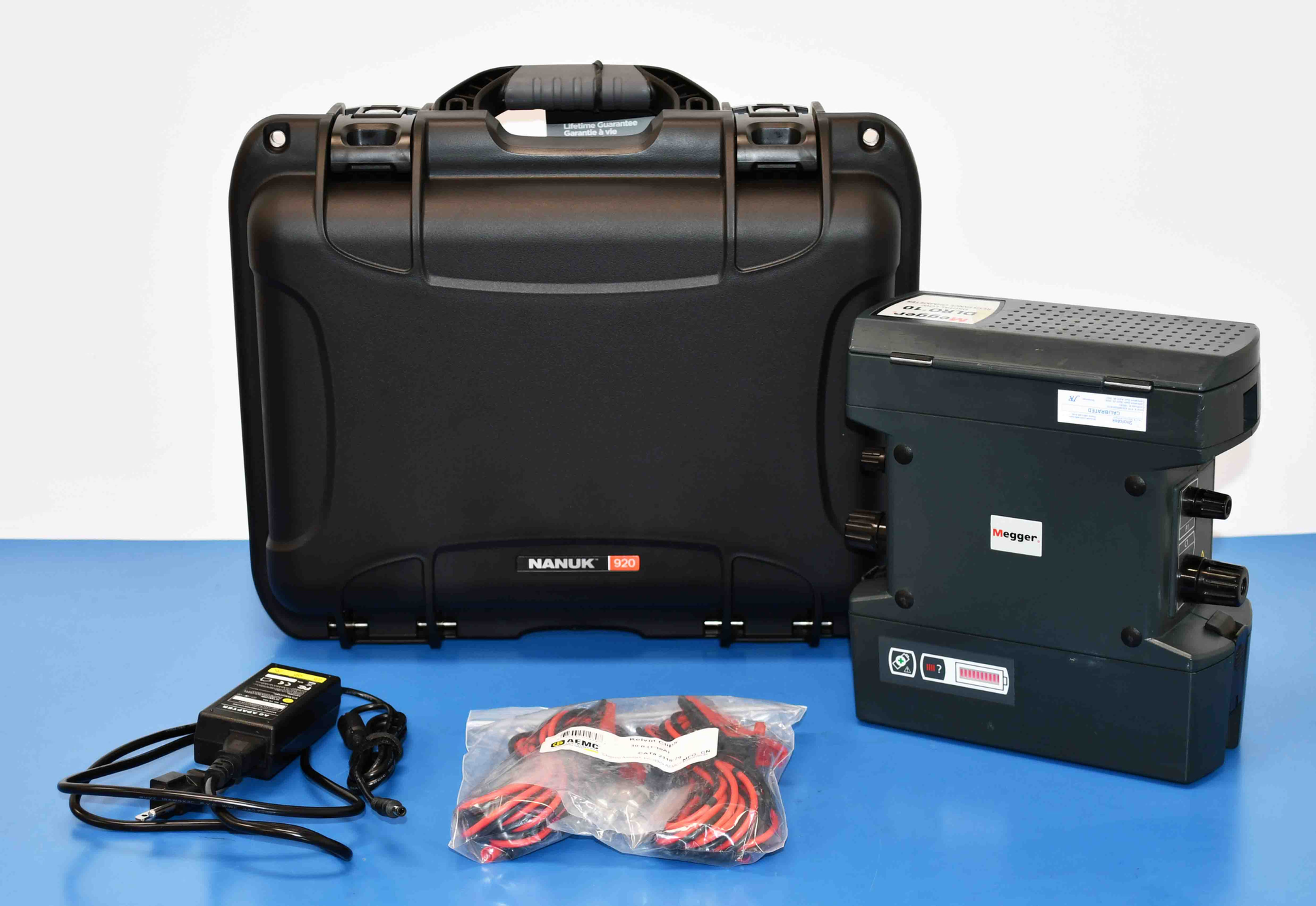 Megger DLRO10 Digital Low Resistance Ohmmeter with Leads 10A NIST Calibrated