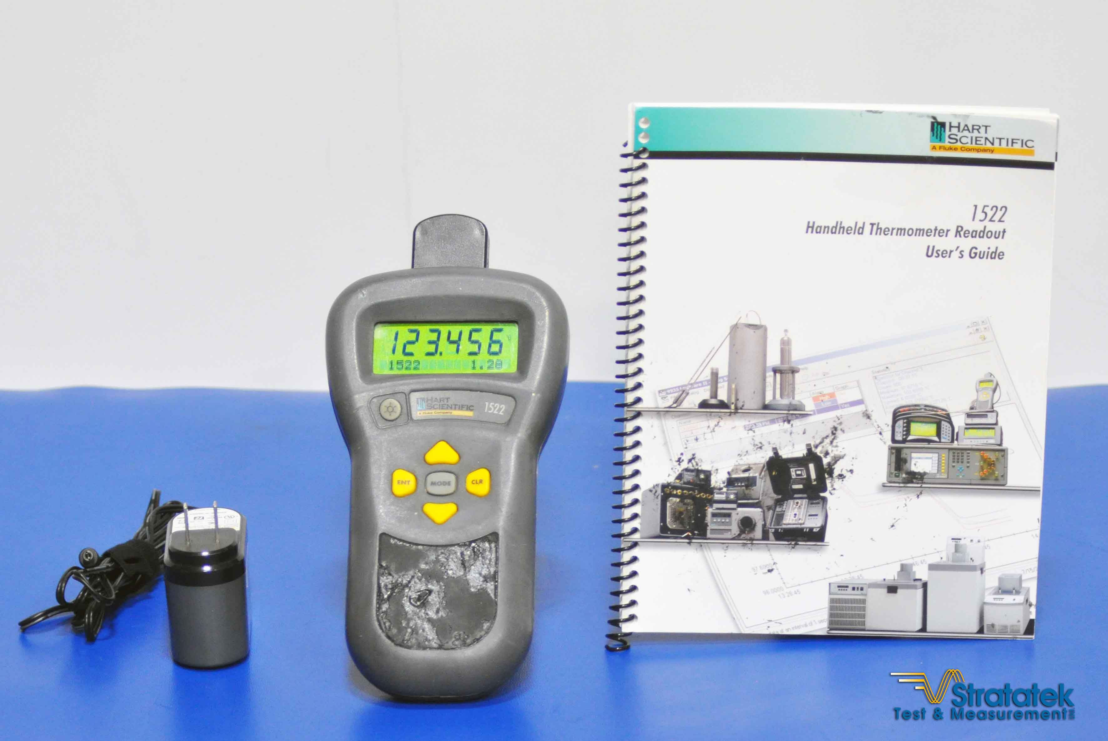 Fluke Hart Scientific 1522 Thermometer Temperature Readout No Probe