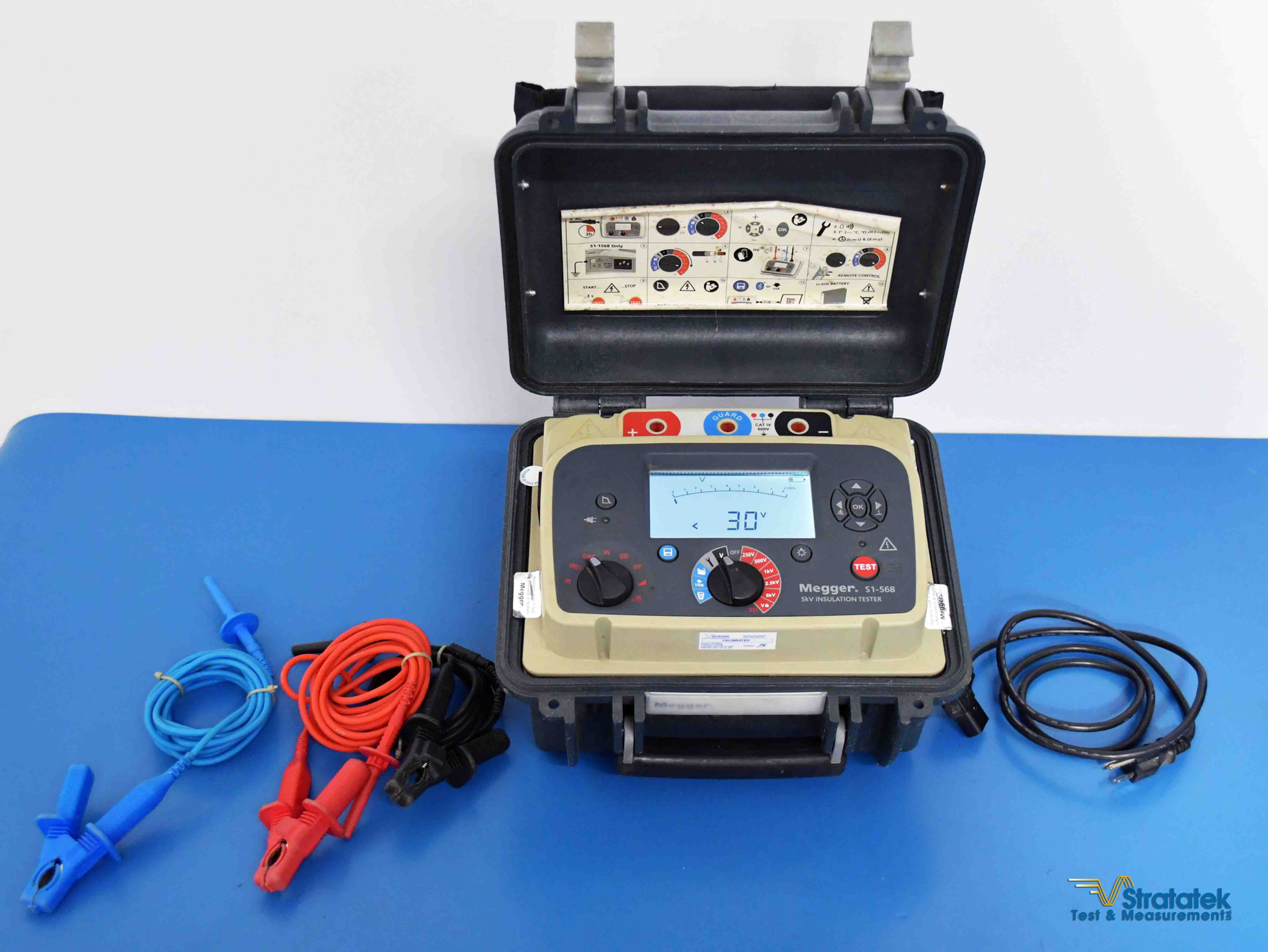Megger S1-568 5kV Insulation Resistance Tester - NIST Calibrated with Data