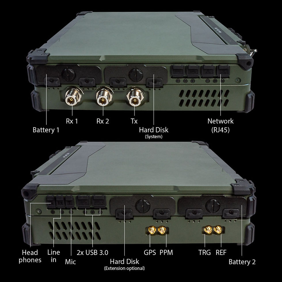 Thumbnail: Aaronia SPECTRAN V6 MIL 2000MA-6 Outdoor Spectrum Analyzer 10MHz to 8GHz Rear view deatiled