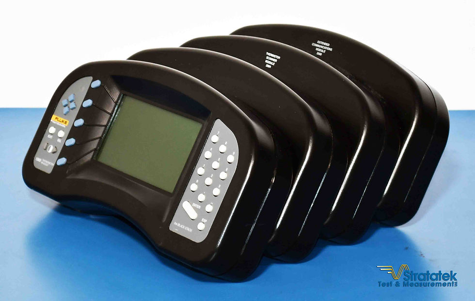 Thumbnail: Fluke 1560 Black Stack Thermometer Readout with 4 Modules And Warranty