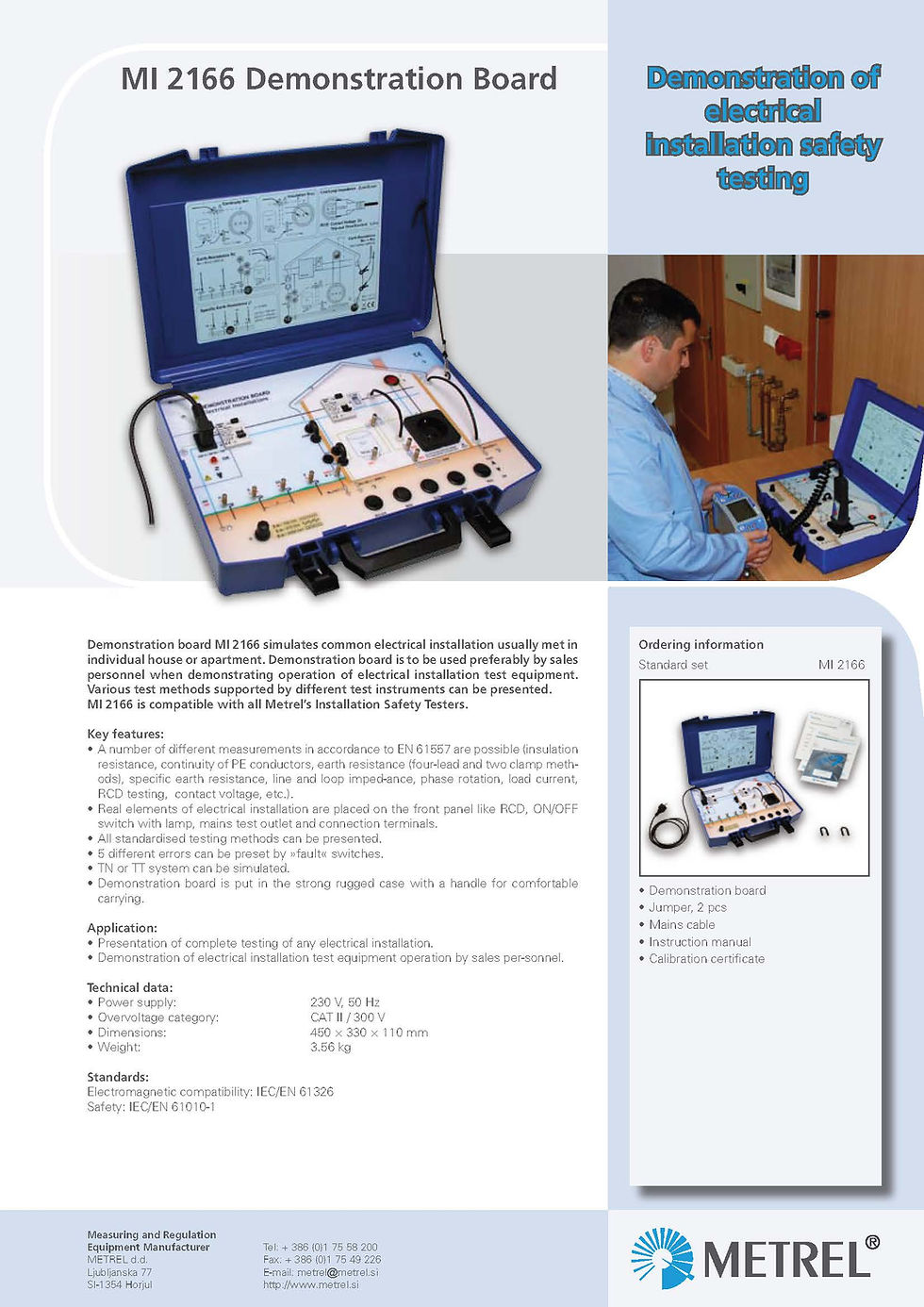 Thumbnail: Metrel MI 2166 Demonstration Board Electrical Installation Simulator