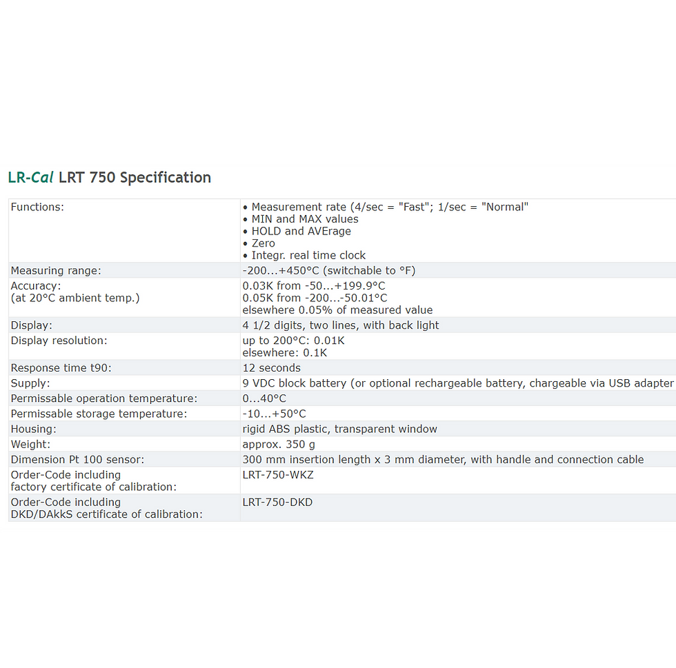 Thumbnail: LR-Cal LRT 750 Precision Reference Thermometer