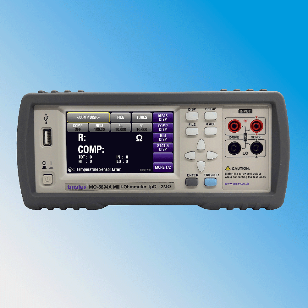 Tinsley MO-5894A Milli-Ohmmeter front view