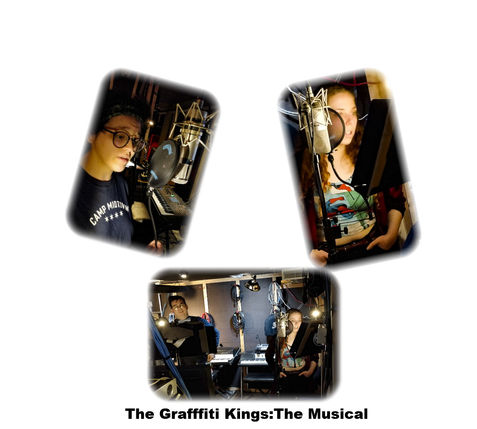 CD Audio Label for Graffiti Kings: the Musical by Jonathan Gross