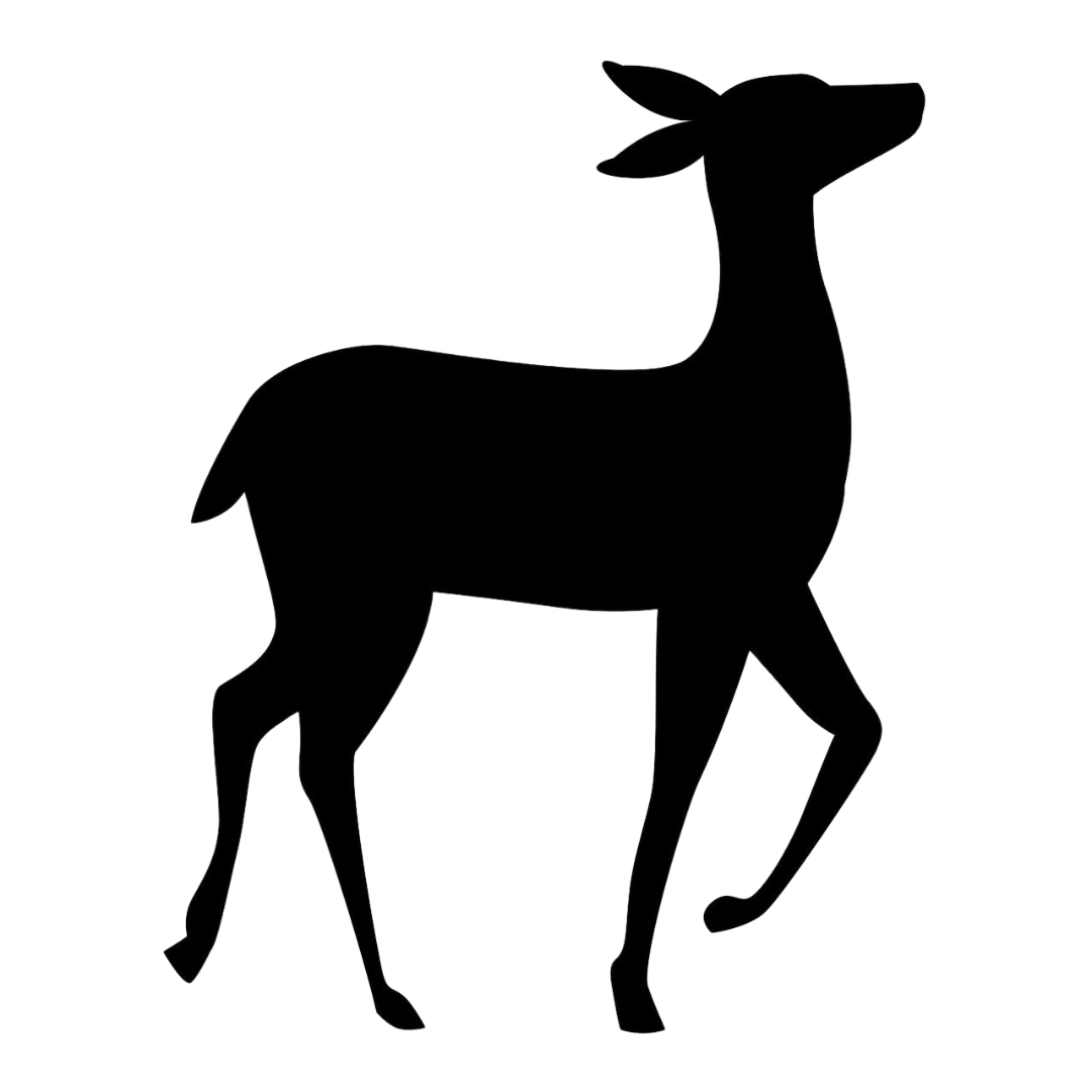 Gazelle Skin Icon in black