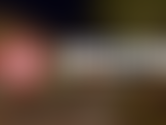 Graphic title card showing “6 Landscaping Trends in 2025” over a well-lit modern patio at night