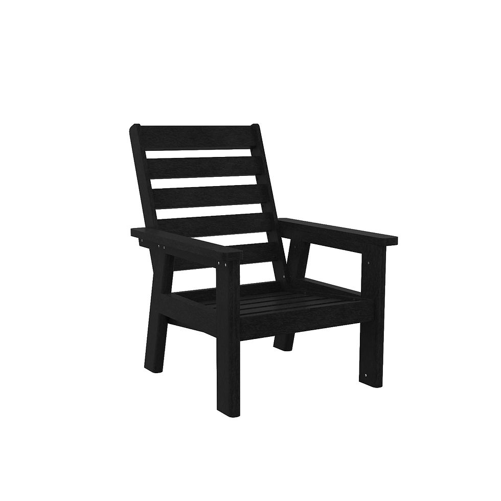 Thumbnail: Highback arm chair in Black
