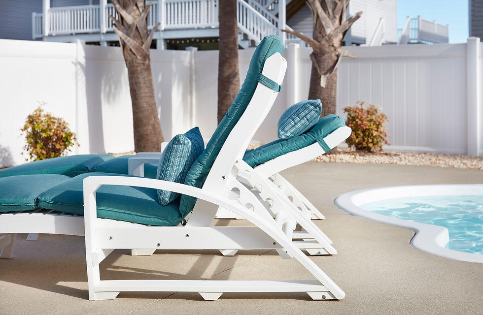 Thumbnail: Lounge chair by pool 