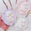 Thumbnail: Angel Blessings Hanging Diffusers in purple, pink and grey marbling with leather stap