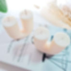 U Glow Candle in a sleek U-shape design, handmade and perfect for modern home decor or gifting.