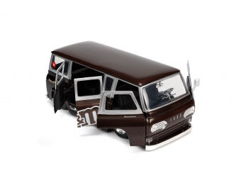 Miniatura: JADA TOYS -  M&Ms Red 1965 Ford Econoline Van