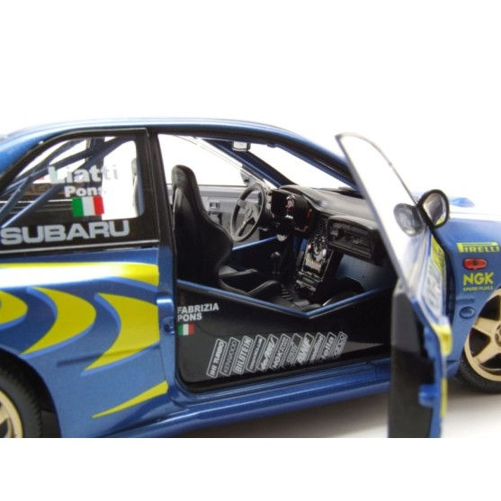 Miniatura: SOLIDO -  SUBARU IMPREZA STI WRC N.4 WINN.RALLY MONTECARLO 1997 LIATTI-PONS