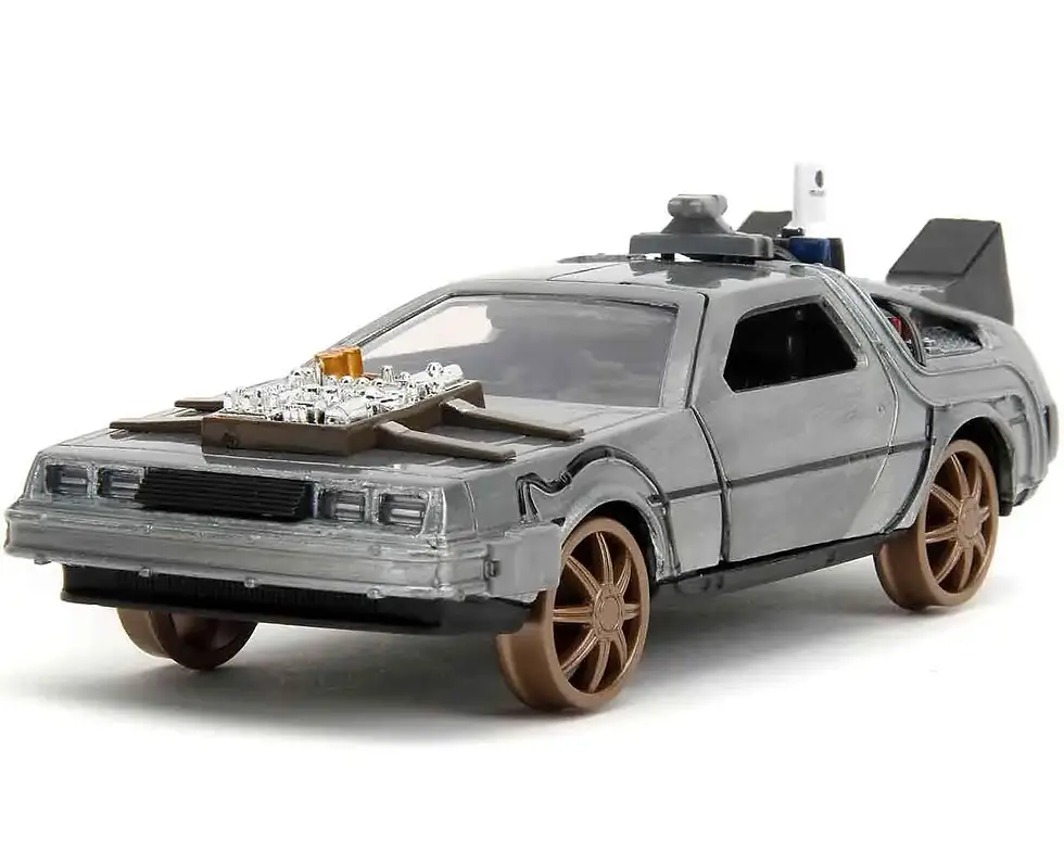 JADA TOYS - Back To The Future Part 3 Delorean Railroad Wheels