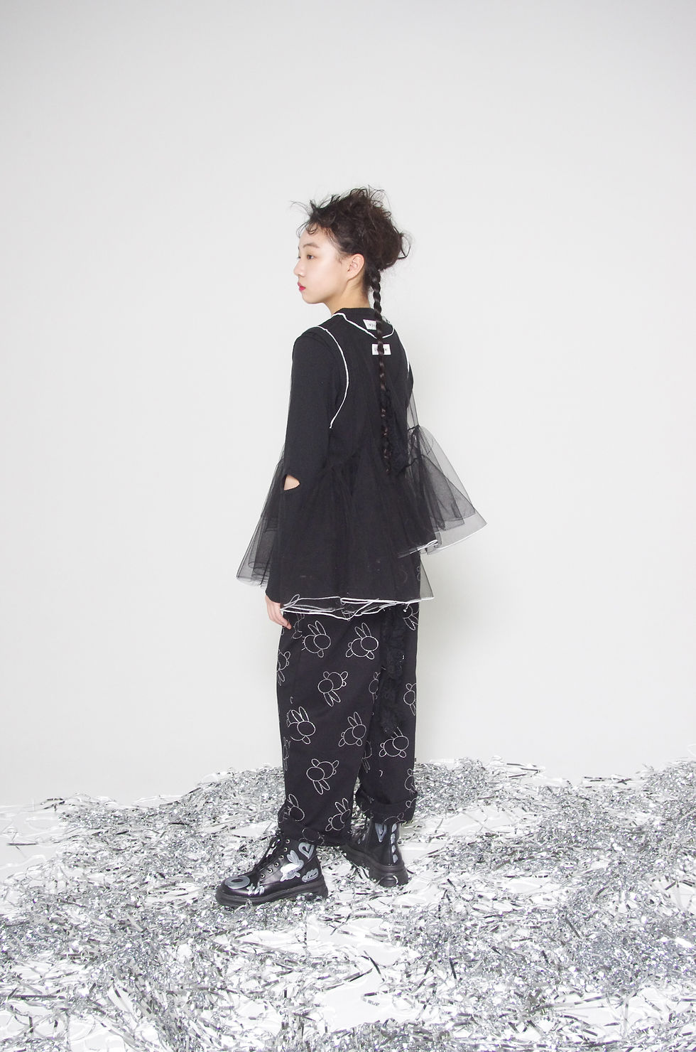 embroidery long pants | UNIONINI