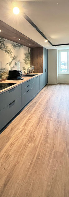 rénovation cuisine duplex loft Compiègne Oise mobilier charme contemporain haut de gamme