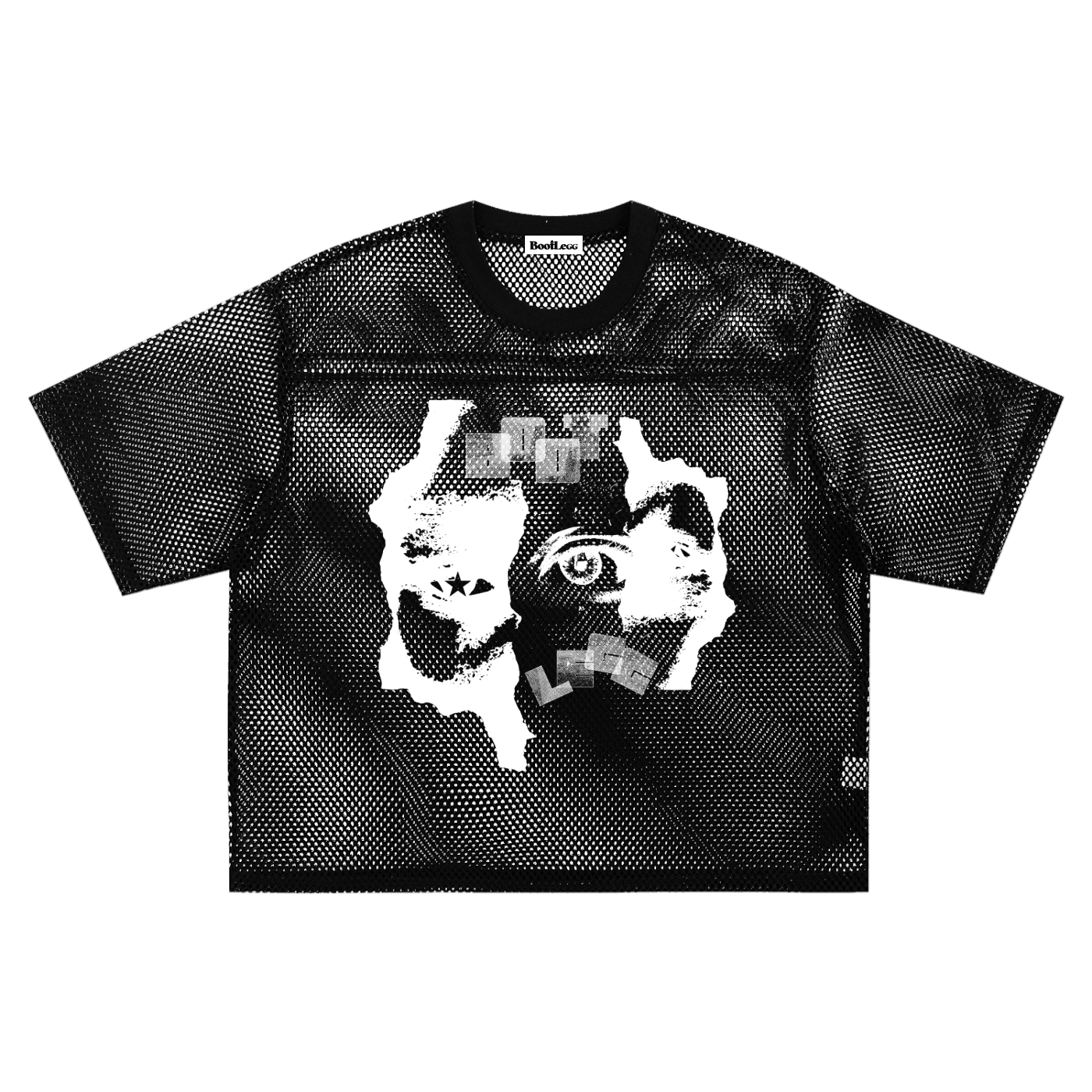 See-through Boxy Net T-shirt