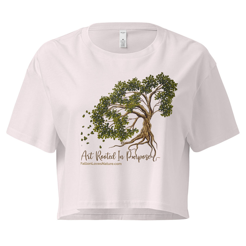 Thumbnail: Women’s Art Rooted In Purpose crop top