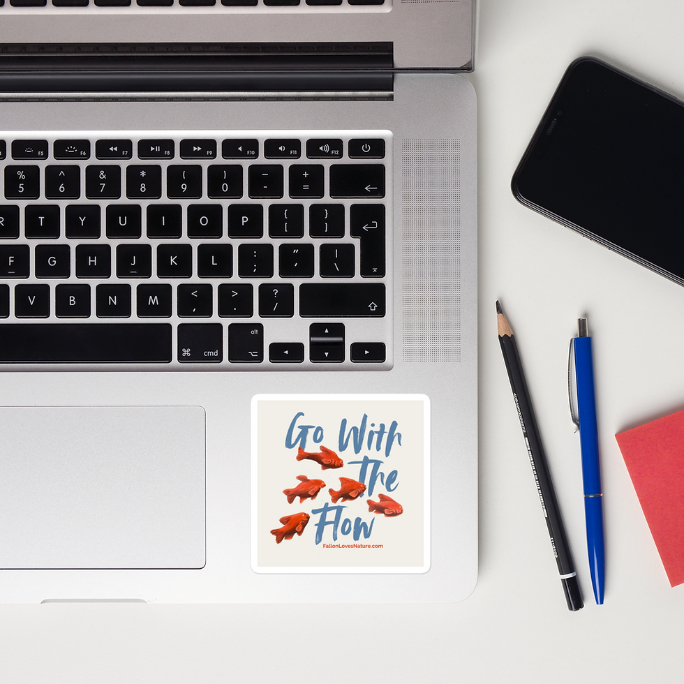 Thumbnail: Go With The Flow Bubble-free stickers