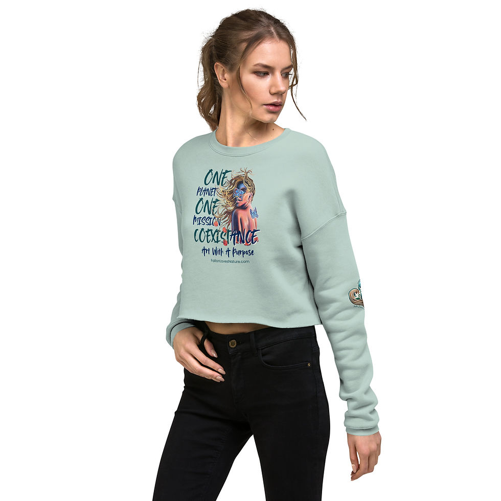 Thumbnail: One Planet One Mission Crop Sweatshirt