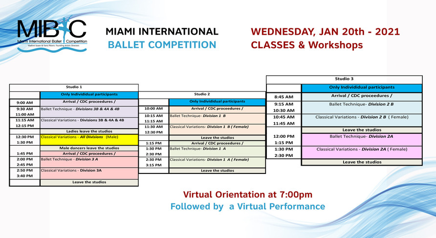 Schedule | mibc Schedule | mibc