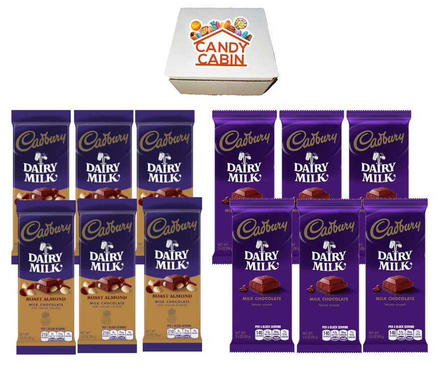 Thumbnail: Cadbury Full Size Chocolate Candy Bars (12 Pack)