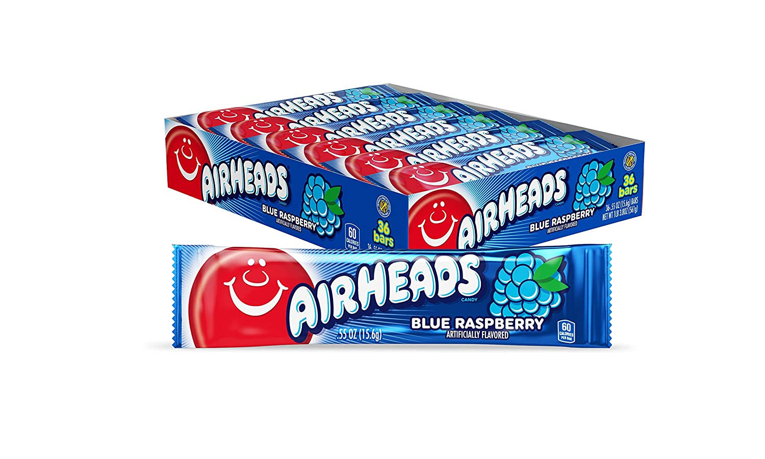 AIR HEADS BLUE-RASBERRY /36