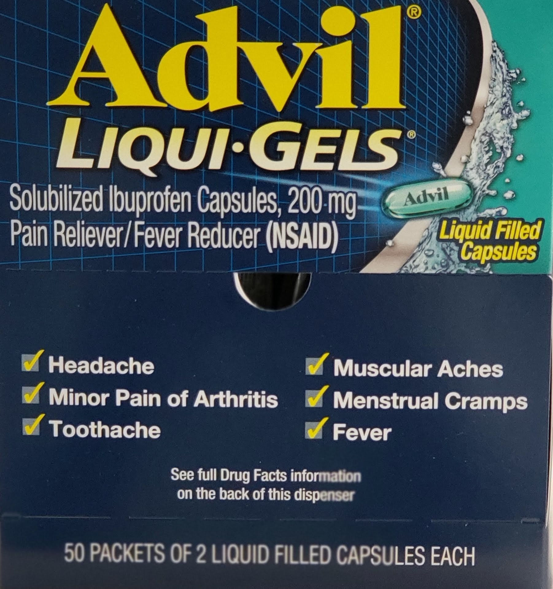 ADVIL LIQUI GEL 2 PACK/50