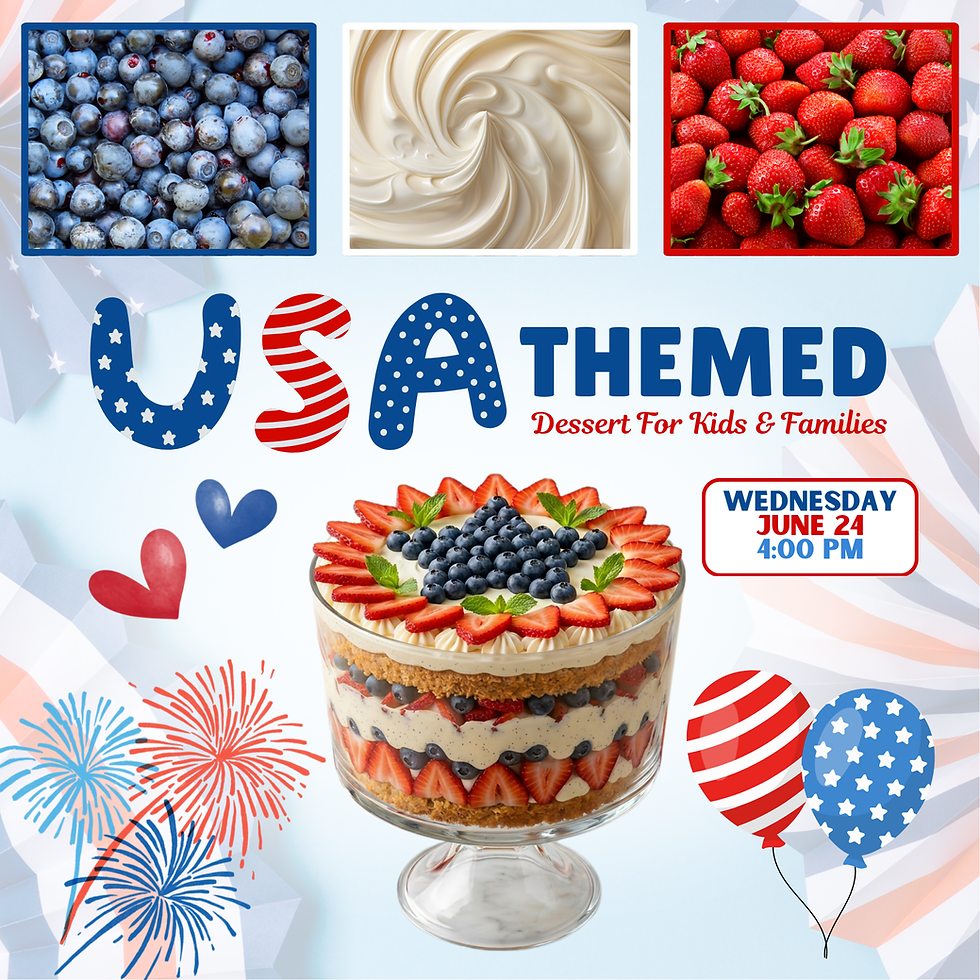 USA Themed Dessert