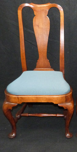 1750's chair, wool