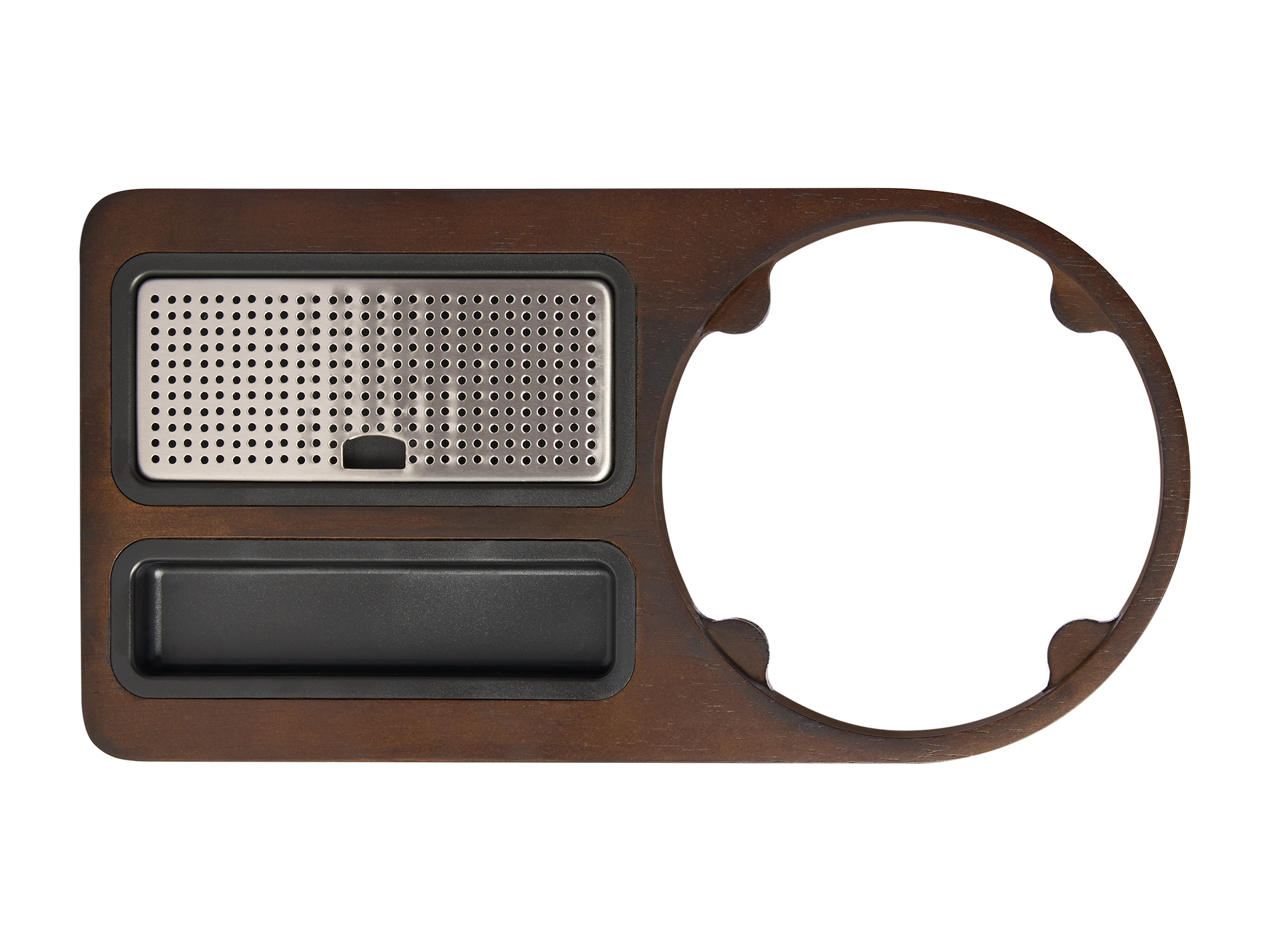 Compact Welcome Tray (Buckingham / WT0005) in Dark Wood view 4