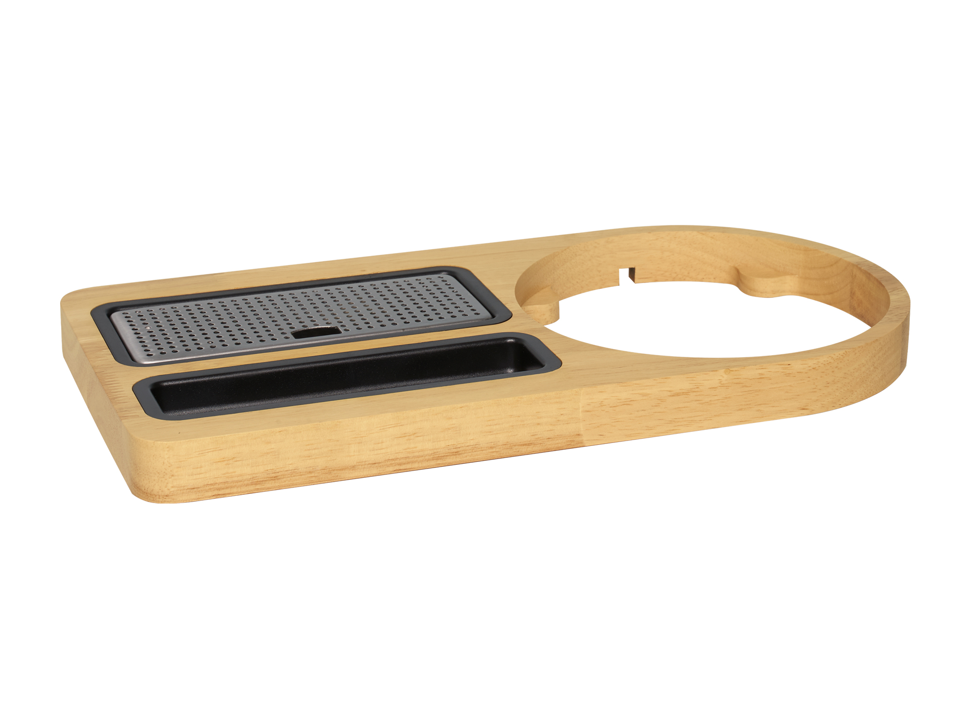 Compact Welcome Tray (Buckingham / WT0005) in Light Wood view 3