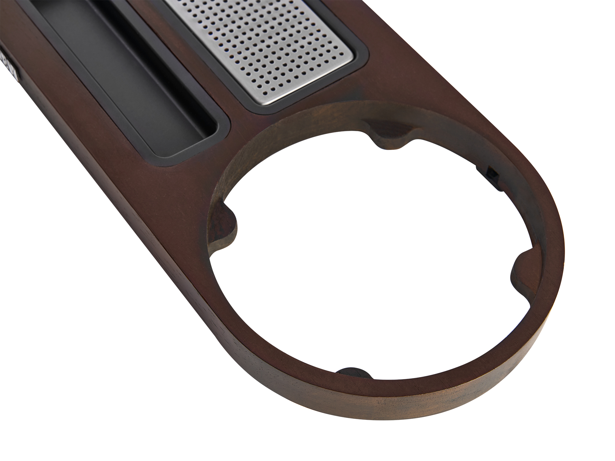 Compact Welcome Tray (Buckingham / WT0005) in Dark Wood view 7