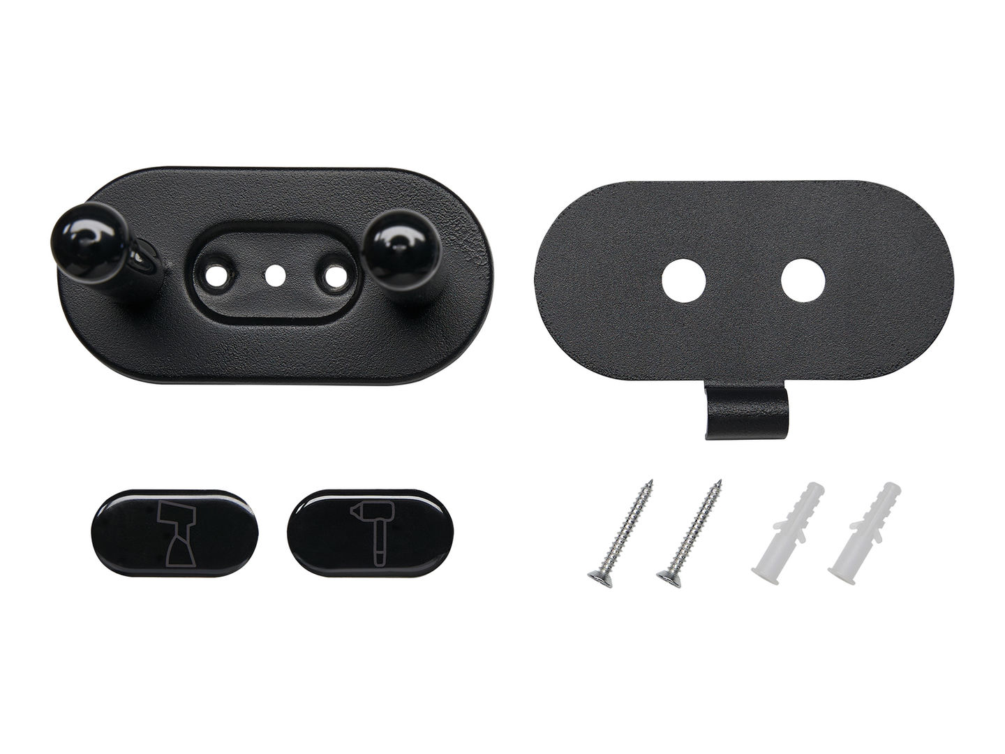 wall mounted holder for hair dryers and garment steamer fixings