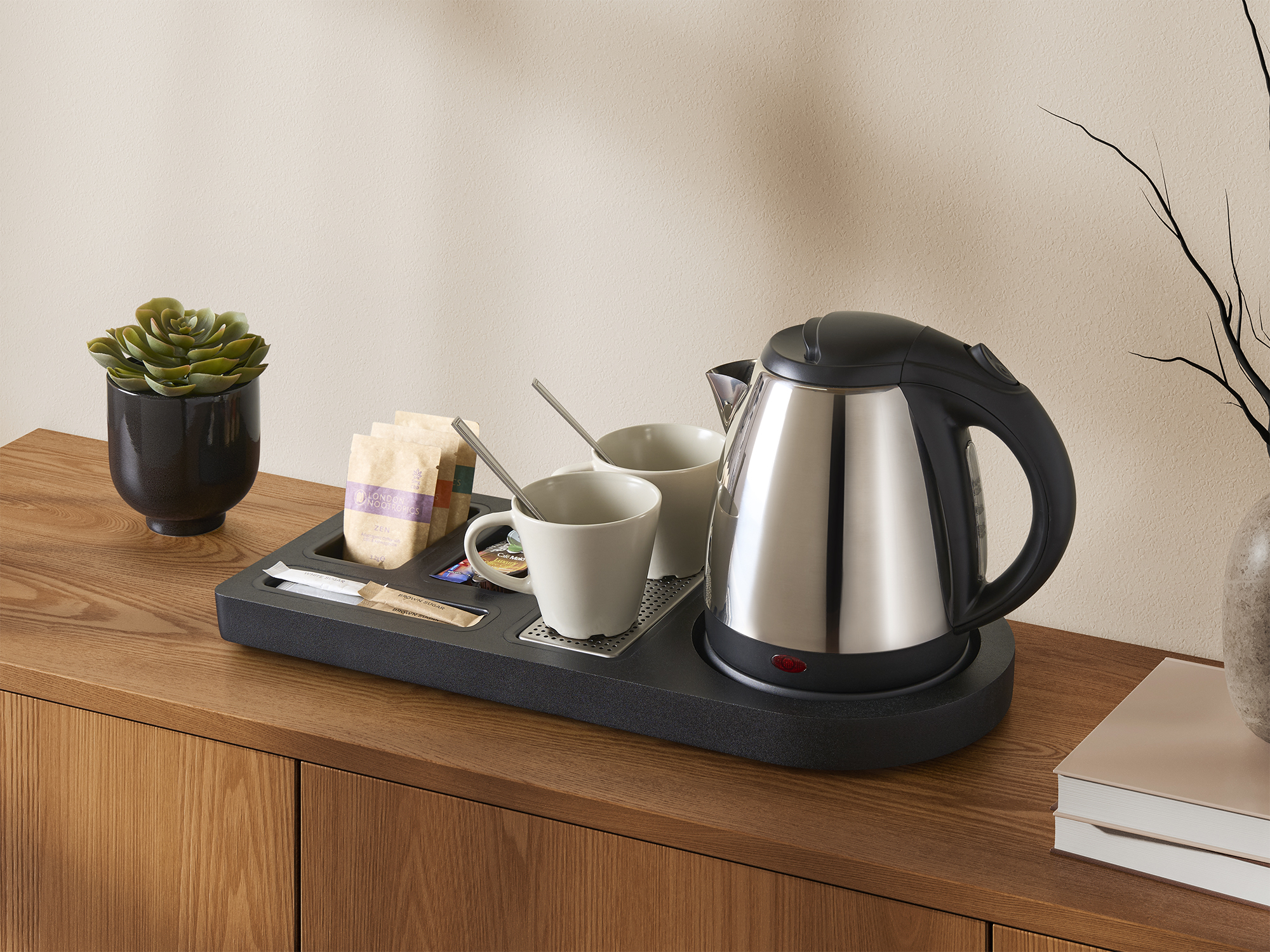 Standard Welcome Tray (Buckingham / WT0001) in Black view 2