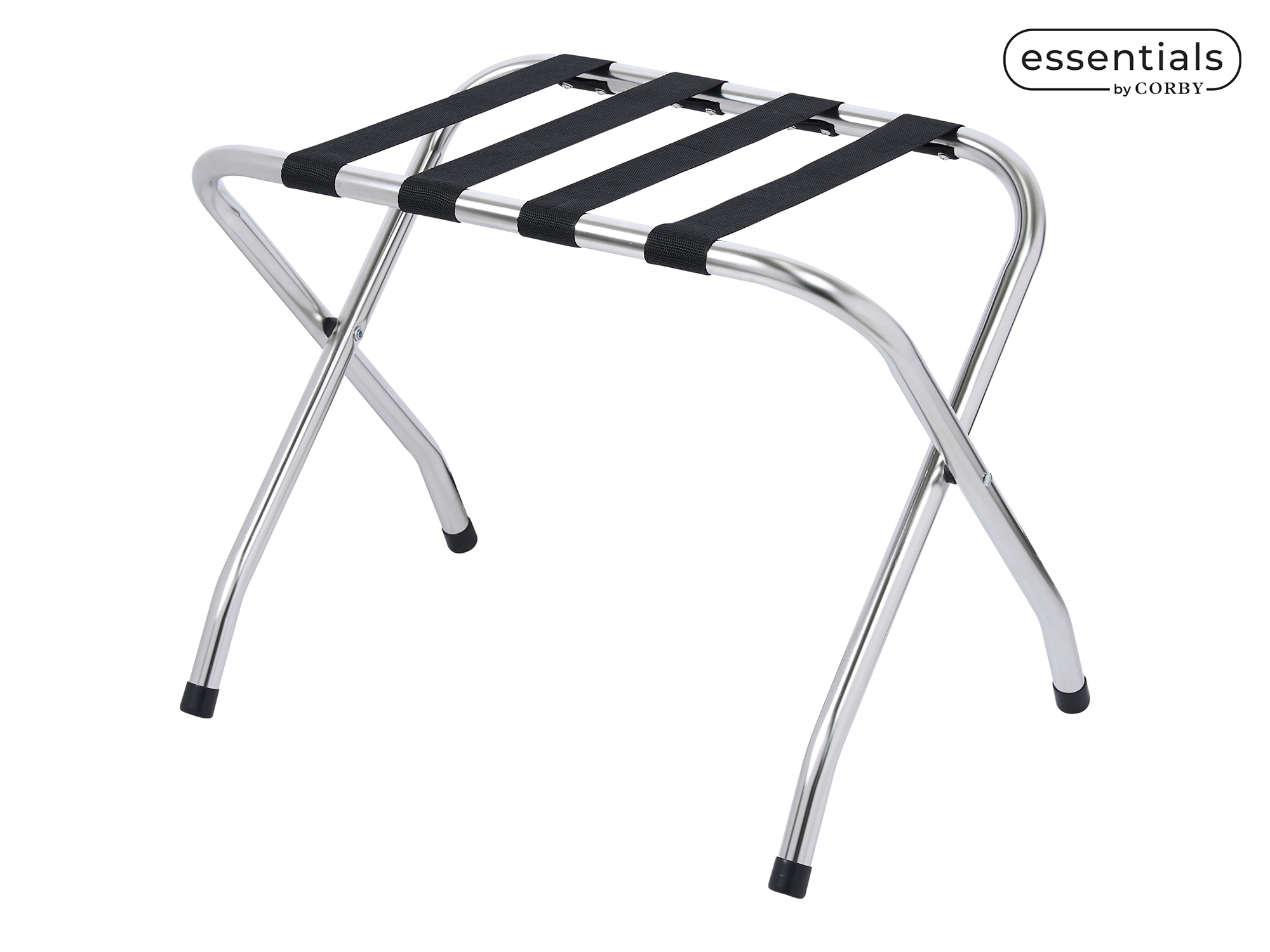 Metal Luggage Rack without Back (Ashton / LGR0002) in Polished Steel